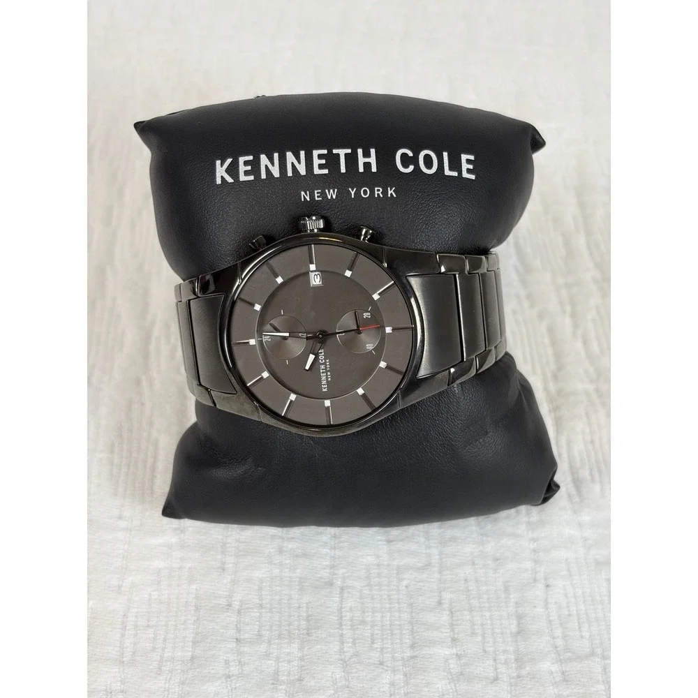 Kenneth Cole New York Men's Watch Analog Quartz Stainless Steel KC15176001,W/Box